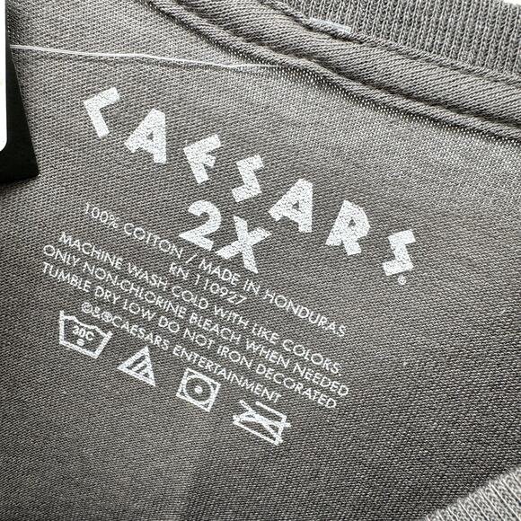Caesars Palace T-Shirt Adult 2X THE HANGOVER Baby Carlos Bjorn Tee Gray NEW - Picture 2 of 7
